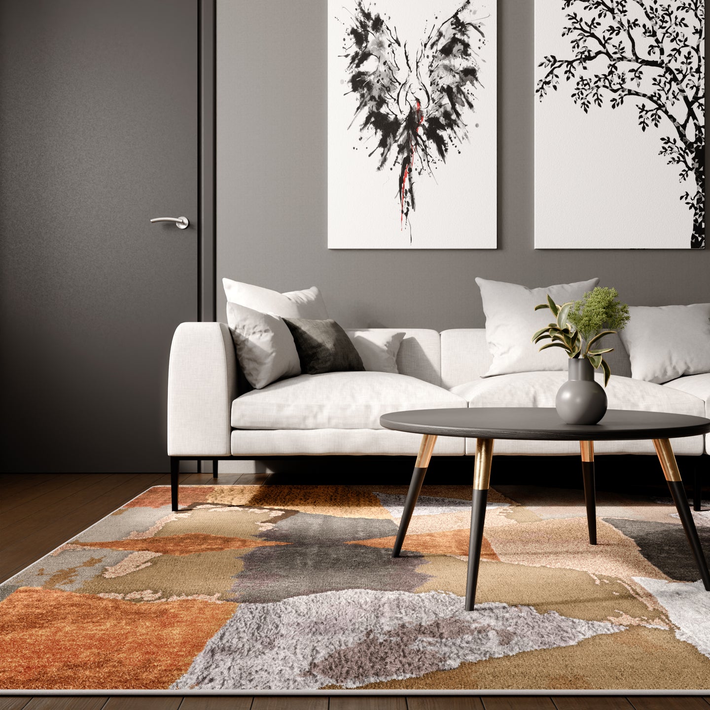 Giulia - Multicolor Grijs